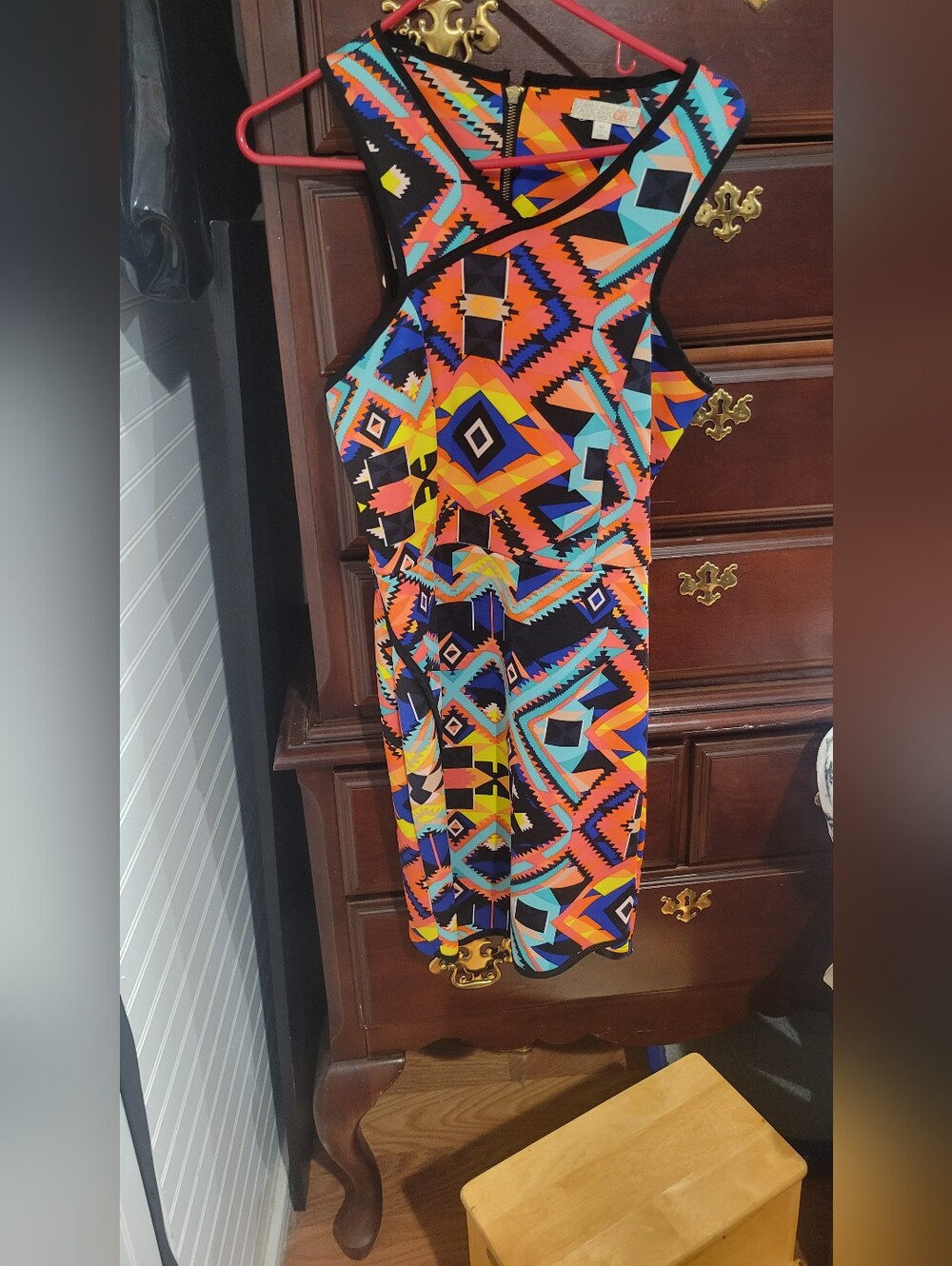 GBG Los Angeles Multicolor Geometric Mini Dress